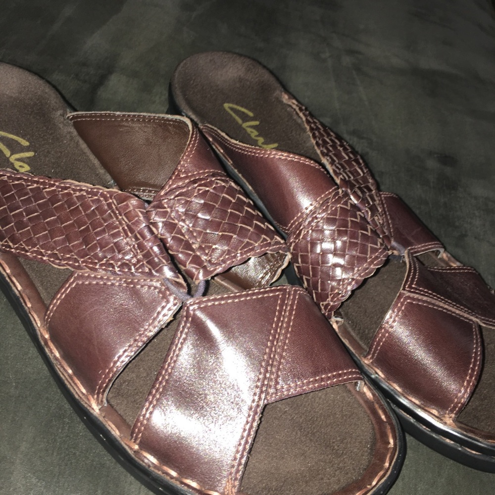 Clark’s Brown Leather Sandals